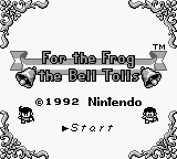 For the Frog the Bell Tolls (English Translation) Title Screen